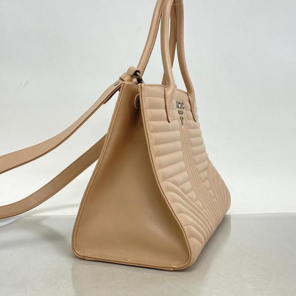 PRADA handbag diagram leather pink beige ladies - Picture 2 of 10